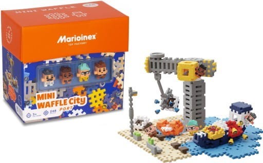 Mini waffle 248el. City Port Klocki Marioinex