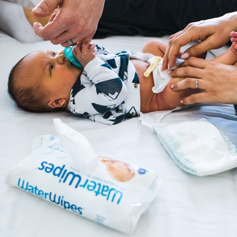 Chusteczki nawilżane nasączane wodą, 60 + 10 szt. - WaterWipes