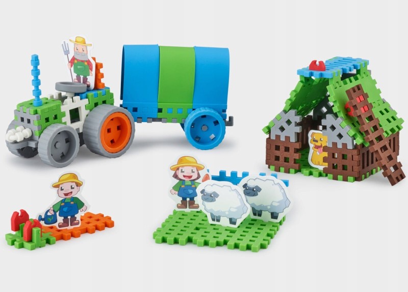 Klocki Mini Waffle Rolnik Konstruktor 90 el. - Marioinex