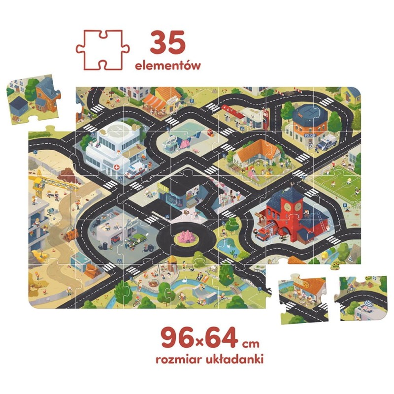 Droga dla pojazdów. Duuuże puzzle