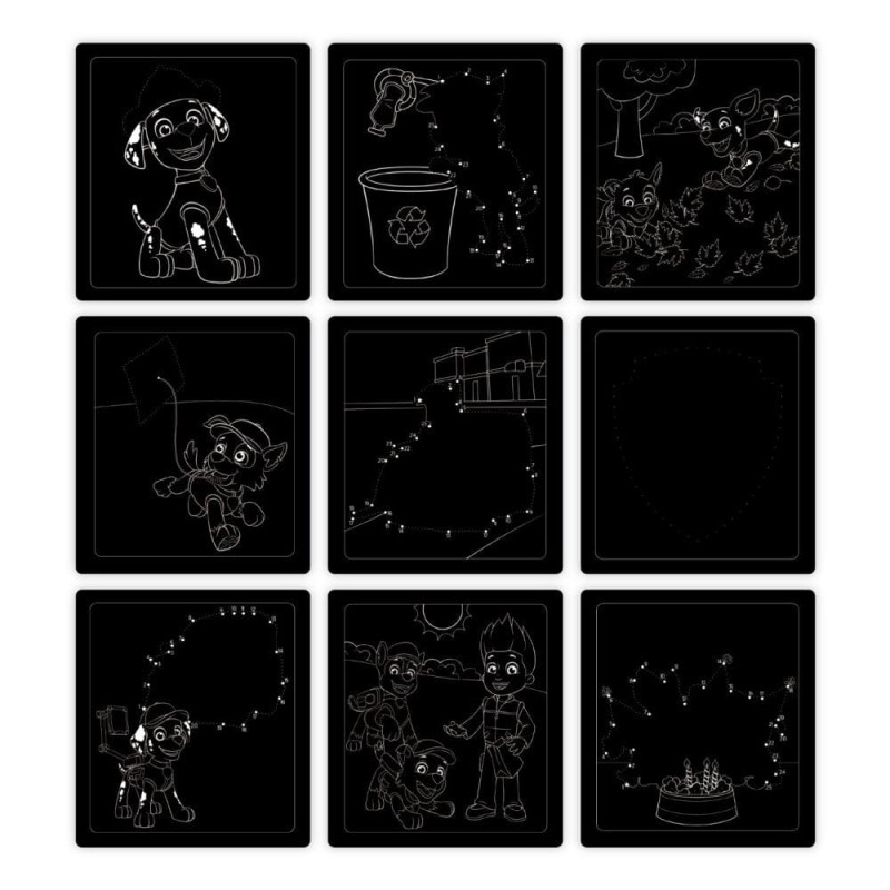 Zdrapywanki Psi Patrol z Szablonem i Rysikiem Marschall - Melissa & Doug