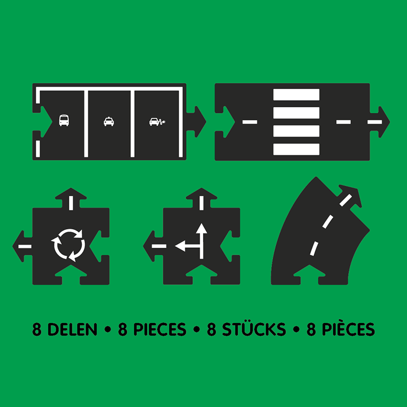 Puzzle droga do układania 8 el. Mixed - Waytoplay