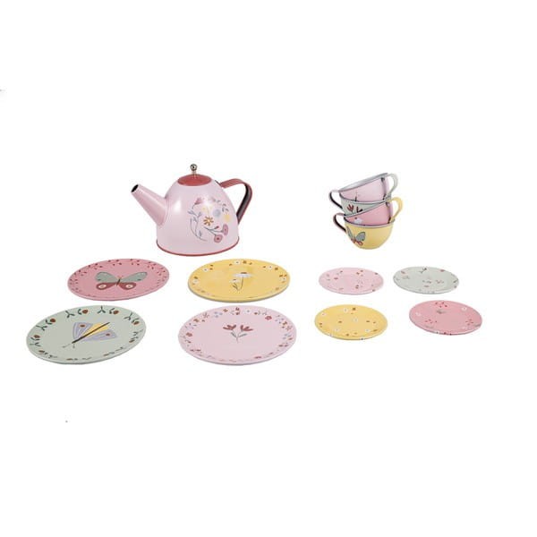 Zestaw herbaciany metalowy w Kwiatki- Little Dutch