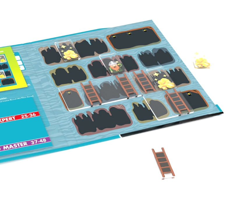 Gra Planszowa Magnetyczna 7+ Kopalnia Złota - Smart Games