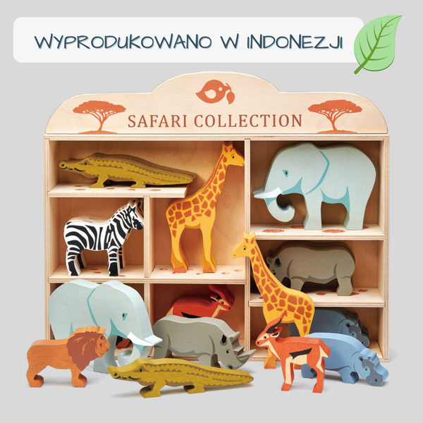 Drewniane Figurki Zwierzęta Safari - Tender Leaf Toys