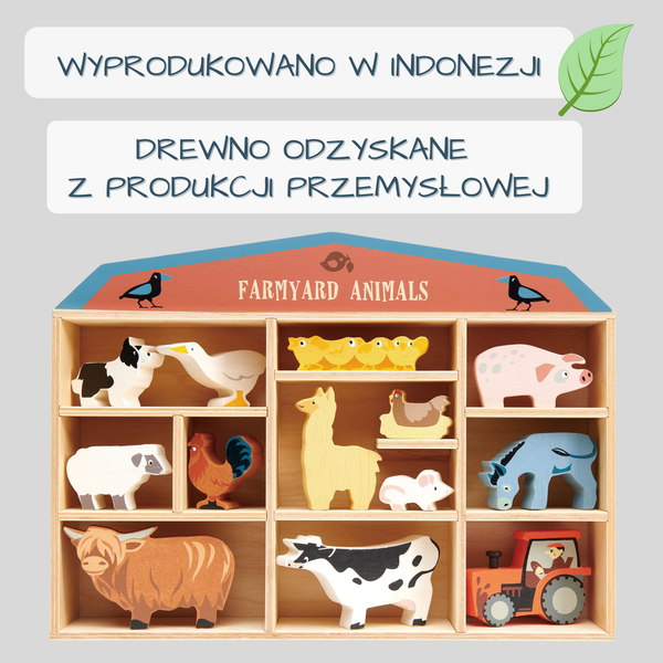 Drewniane Figurki Zwierzęta na Farmie - Tender Leaf Toys