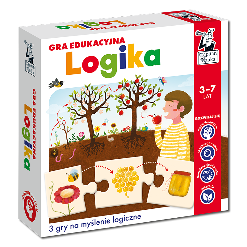 Puzzle Logika. Gra edukacyjna - Kapitan Nauka