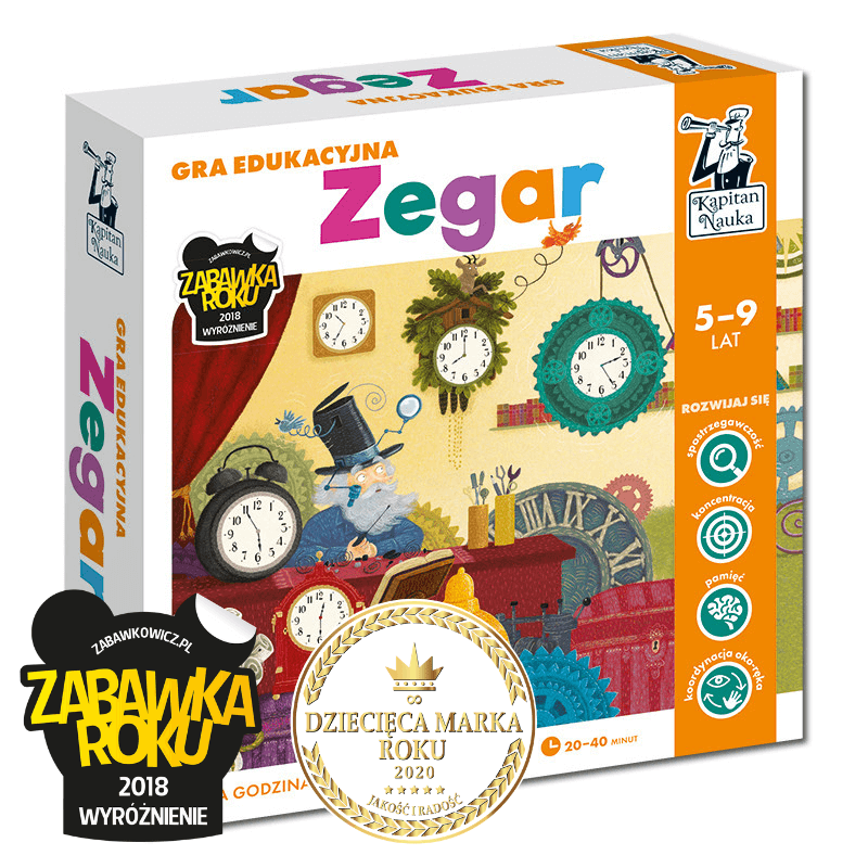 Zegar. Gra edukacyjna - Kapitan Nauka