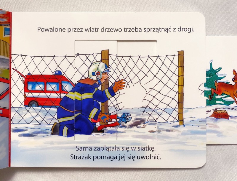 Wysuń i wsuń. Strażacy