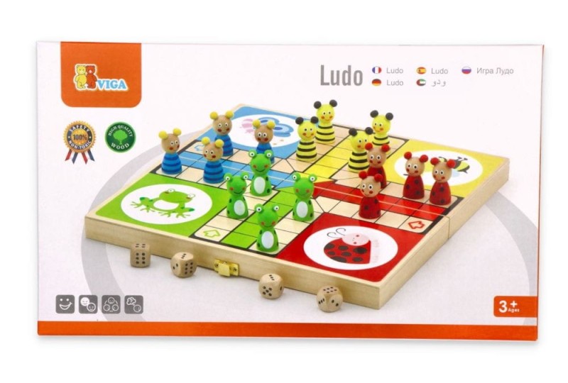Drewniana gra Ludo Chińczyk - VIga