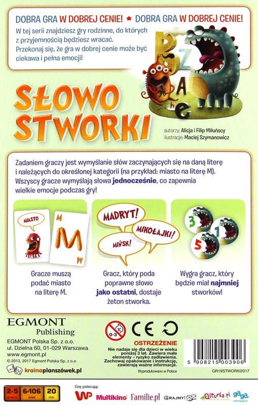 Gra SłowoStworki - zabawa słowami