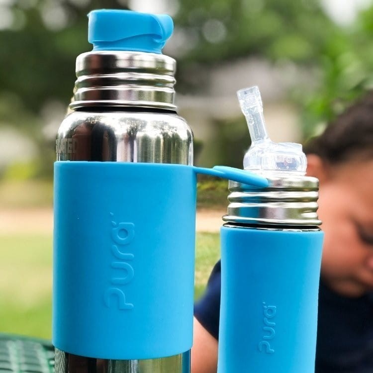 Termobutelka Duża dla Dorosłych 650 ml Niebieska - Pura Kiki