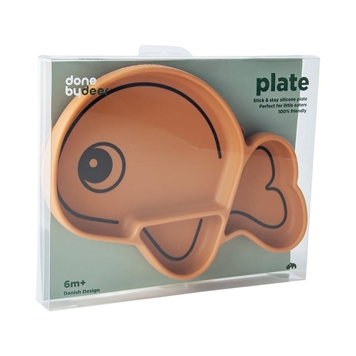 Talerzyk z Przyssawką Rybka Wally Mustard - Done by Deer