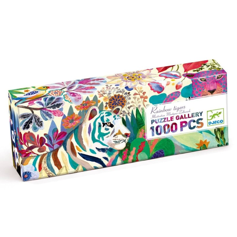 Puzzle Gallery Rainbow Tigers 1000 el. - Djeco