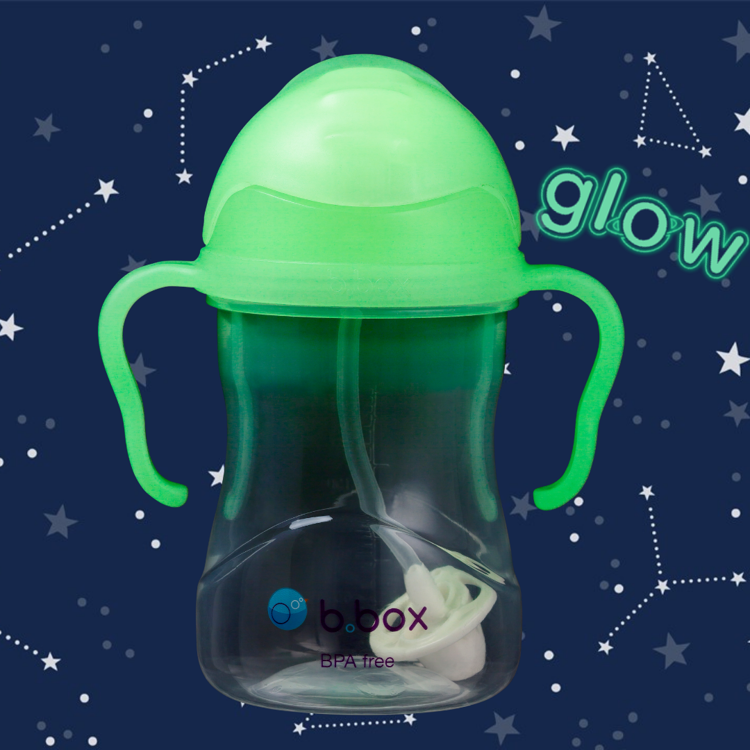 Bidon z Obciążoną Słomką 240ml Glow in the dark - B.box