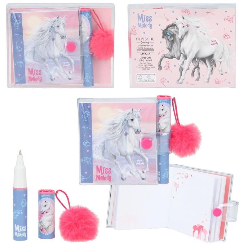 Notesik z długopisem Konie 1 szt. - Miss Melody