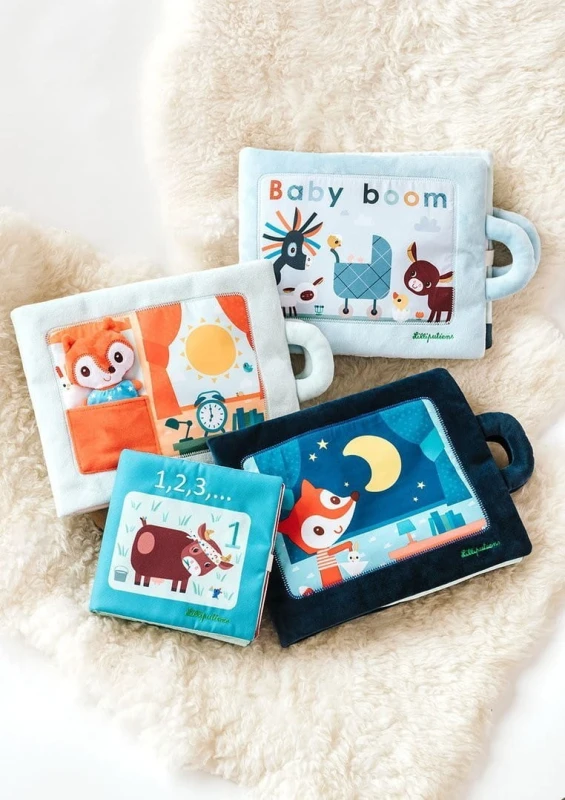 Miękka książeczka edukacyjna do nauki liczenia 1, 2, 3... - Lilliputiens