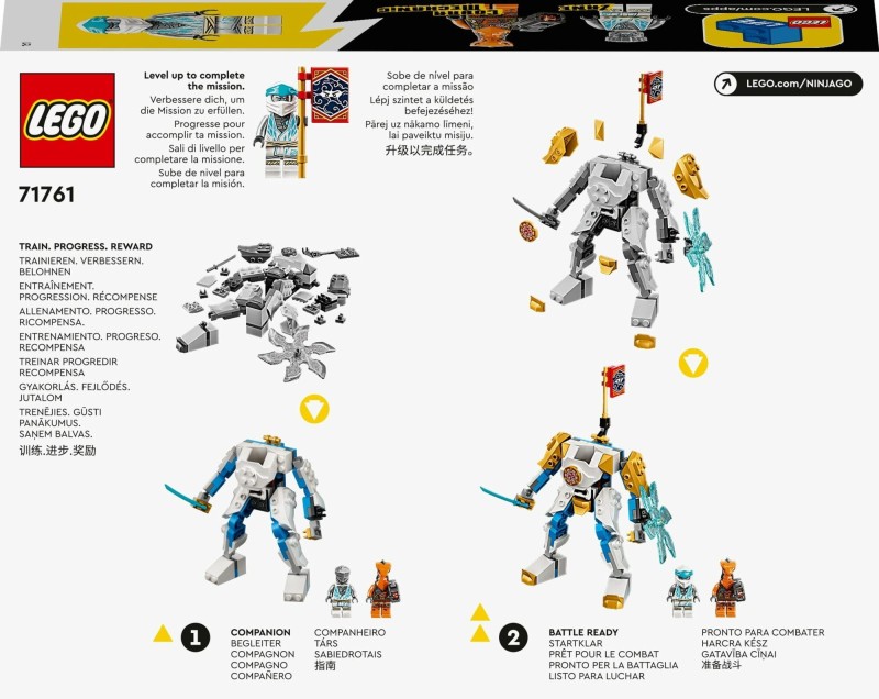 Klocki Lego NINJAGO 71761 Energetyczny mech Zane’a EVO