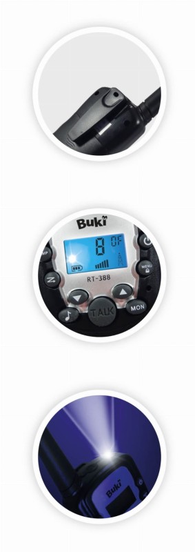 Walkie-Talkie dla dzieci zasięg 3 Km - Buki