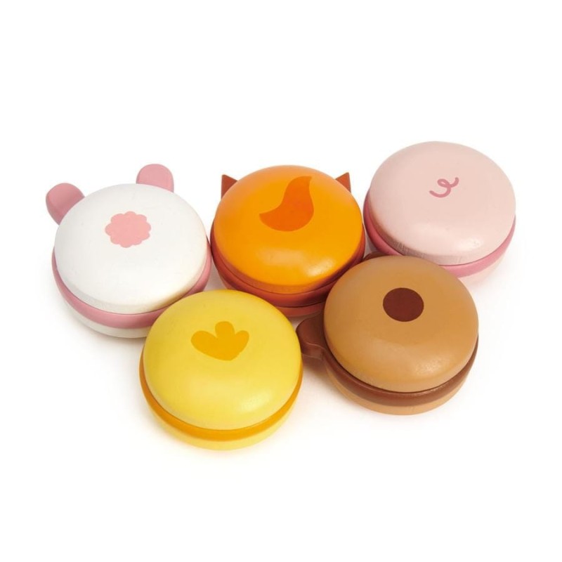 Drewniane Makaroniki Ciasteczka Animal MacaronsTender - Leaf Toys