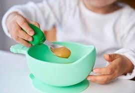 Miseczka z Przyssawką Silikonowa Miętowa - Nana's Manners