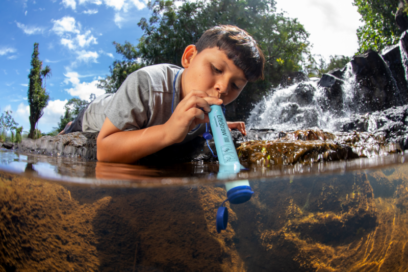 Słomka Życia Filtr do Wody Niebieski 3 szt. - LifeStraw