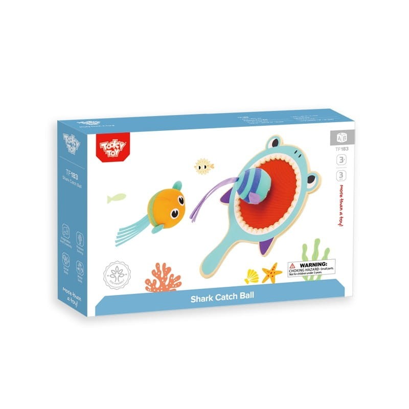 Gra Zręcznościowa na Rzepy Paletka Rekin - Tooky Toy