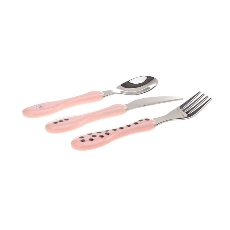 Sztućce dla dzieci: nóż, widelec i łyżka Myszka - Lassig