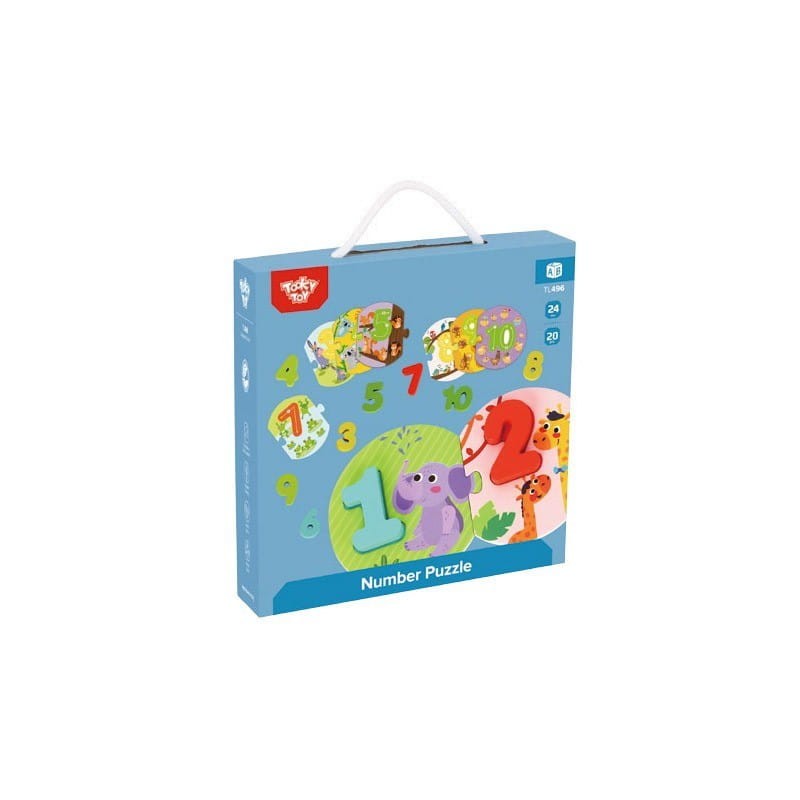 Puzzle Nauka Cyfr Układanka - Tooky Toy