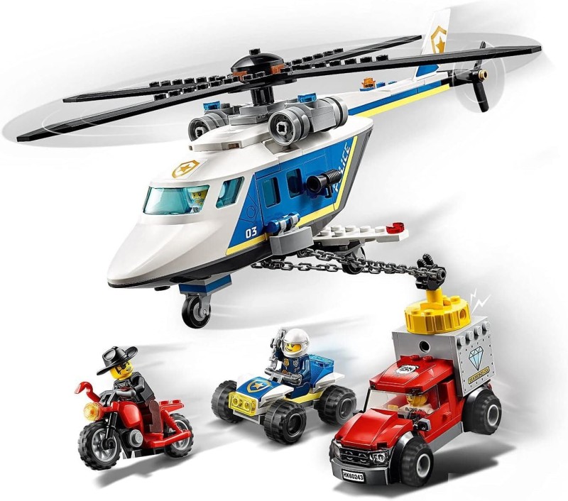 Klocki LEGO Pościg helikopterem policyjnym 60243