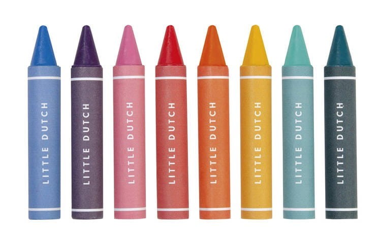 Kredki Woskowe Grube Okrągłe dla Maluchów – Little Dutch