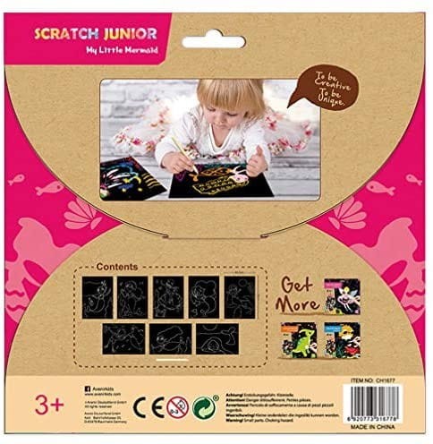 Wydrapywanki Syrenka 8 szt. Scratch My Little Mermaid - Avenir