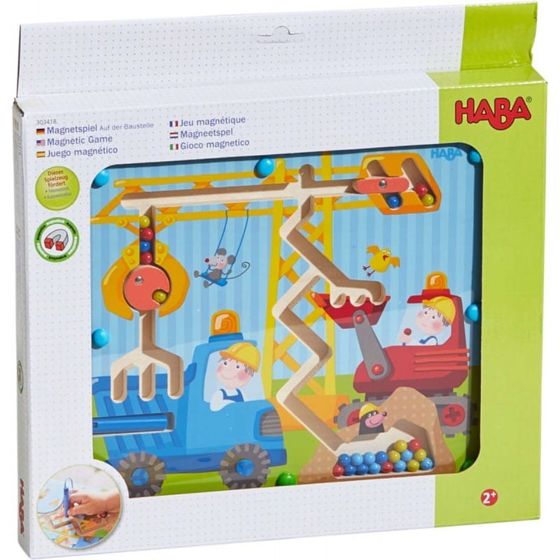Gra Labirynt magnetyczny Na Budowie - Haba
