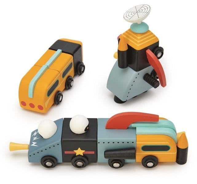 Pojazdy Kosmiczne do Składania - Tender Leaf Toys