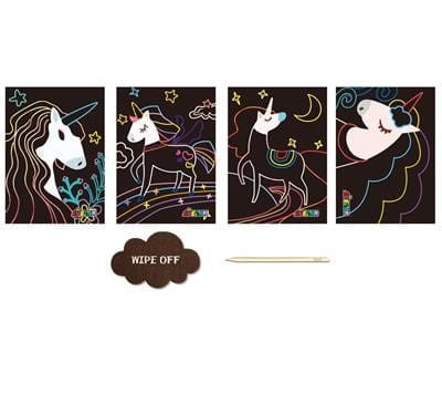 Wydrapywanki Jednorożce 4 szt. Magic Unicorn - Avenir