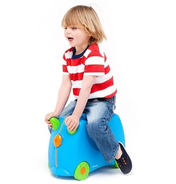 Niebieska Walizka na Kółkach Jeździk Terrance - Trunki