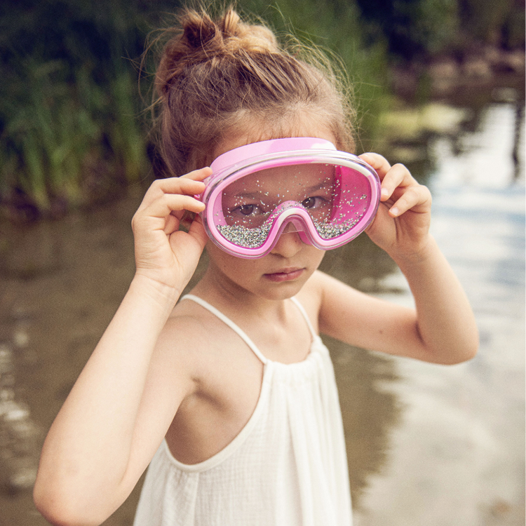 Maska do pływania z Brokatem Disco - Bling2o