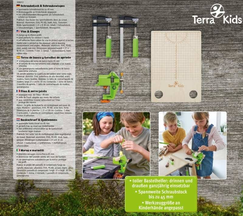 Zestaw imadło, zaciski, deska Terra Kids - Haba