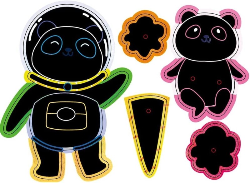 Wydrapywanki Panda Różne Kształty - Avenir