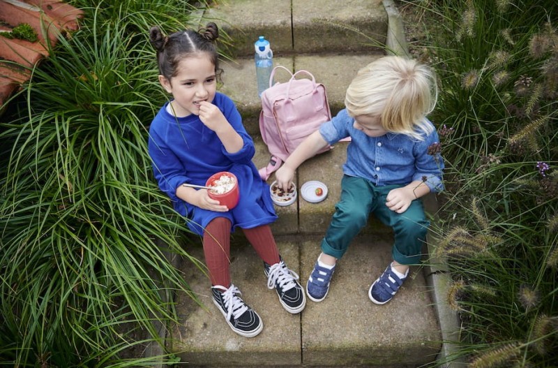 Podwójny Pojemnik na Jedzenie Różowy Lunchpot Ellipse mini - Mepal