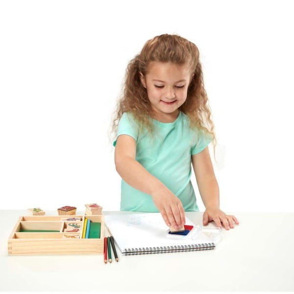 Stempelki Dinozaury z Tuszem i Kredkami - Melissa & Doug