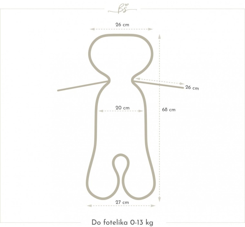 Wkładka antypotowa do fotelika 0-13kg Boho - BabySteps