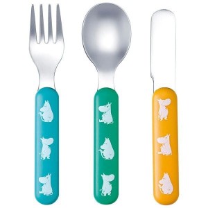 Zestaw sztućców nóż widelec łyżka Muminki - Petit Jour Paris