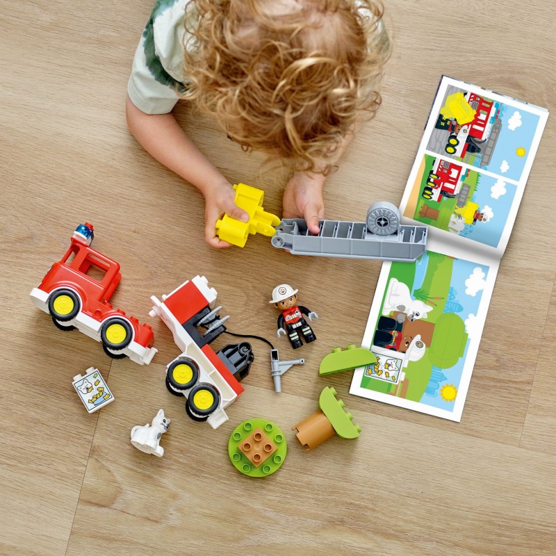 Wóz strażacki 10969 Lego Duplo z syreną i światłem