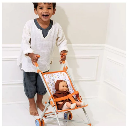 Spacerowy Wózek dla Lalki Kwiaty Pomea - Djeco