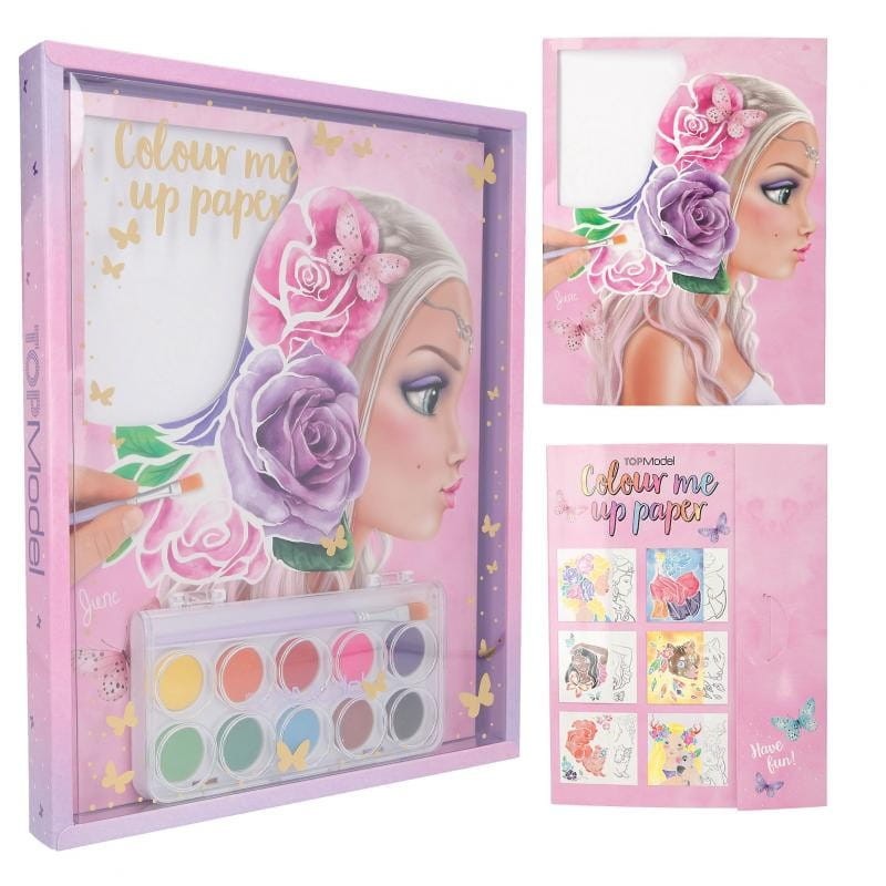 Obrazy do Malowania z Farbami Akwarelowymi Colour Me Up Paper - TOPModel
