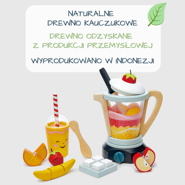 Drewniany Blender z Akcesoriami Mini Chef - Tender Leaf Toys