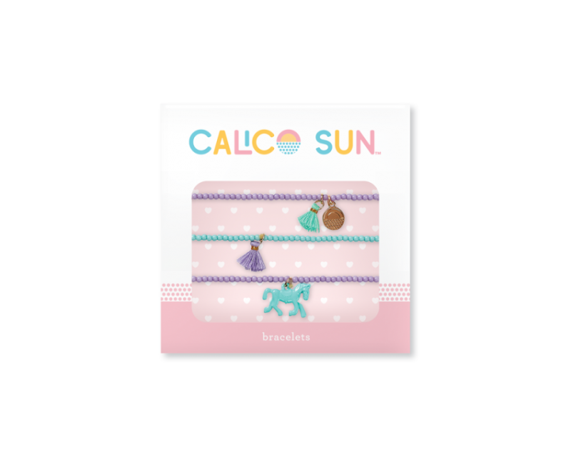 Zestaw 3 Bransoletki Zoey Kucyk - Calico Sun