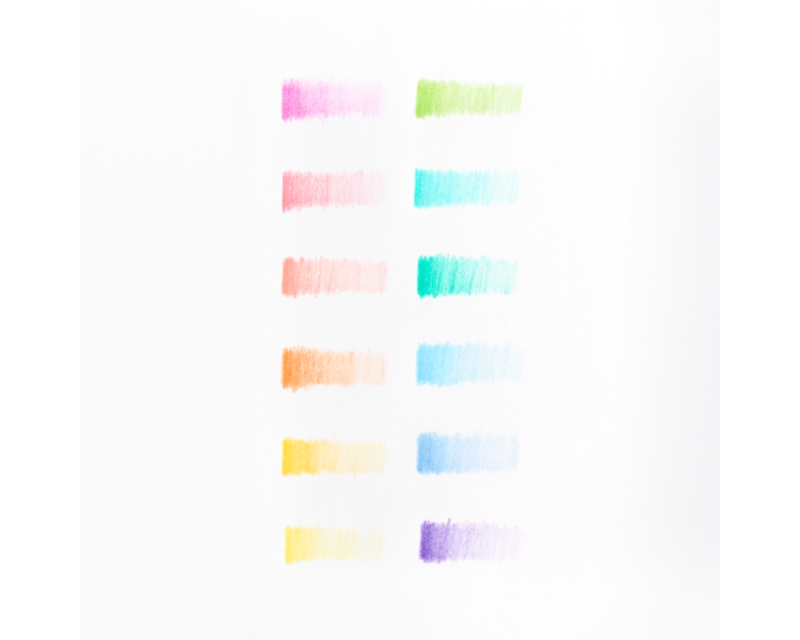 Kredki w Pastelowych Kolorach 12 szt. - Ooly