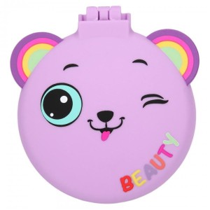 Składana Szczotka do Czesania Włosów z Lusterkiem Minimoomis fioletowa